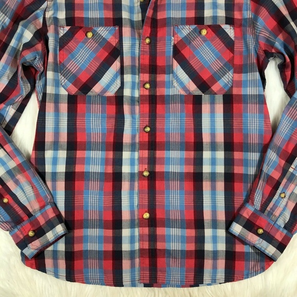 Levi's Standard Fit Plaid Button Front Shirt - Picture 3 of 8